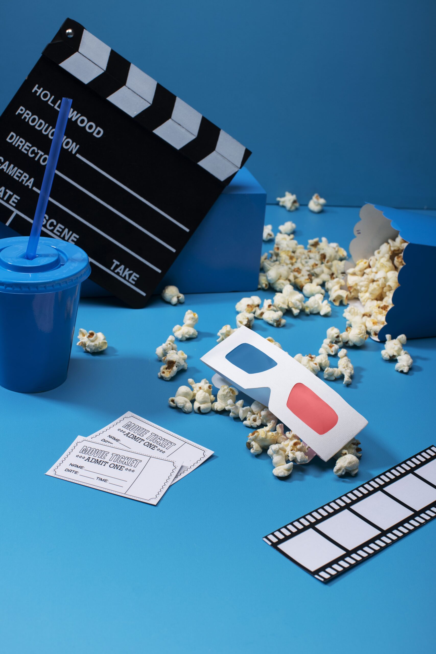 oculos-3d-e-arranjo-de-pipoca-de-alto-angulo